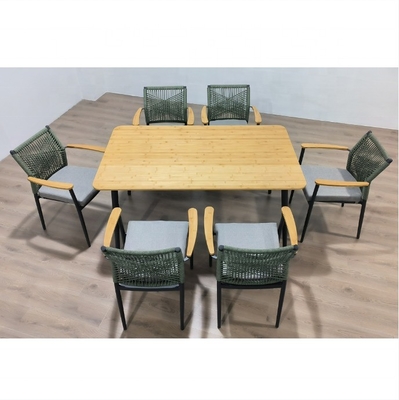 Aluminium Rattan Sofa Set Outdoor Tuinmeubilair met luxe tafel en postverpakking