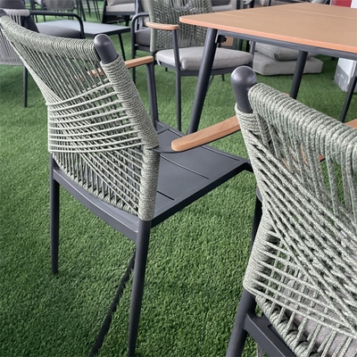 Aluminium Rattan Sofa Set Outdoor Tuinmeubilair met luxe tafel en postverpakking