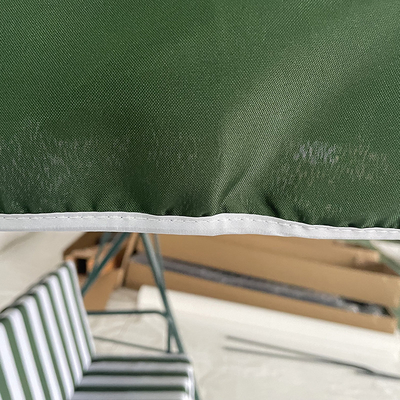 Buiten hangend bed modern ontwerp 3-persoons patio schommelstoel met stalen buis en dak