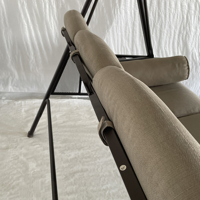 3 personen polycarbonaat plaat schommelstoel metalen tuin schommelstoel voor buitencomfort