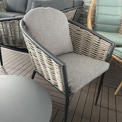 Buitentuin Set Aluminium Rattan Sofa Set Luxe Tafel Teapoo Bistro Set Diner Set