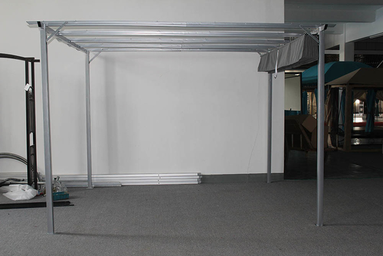 3*3.5*2.35M Aan het huis bevestigd Wit aluminium frame Canopy Bargain Awning Prijs
