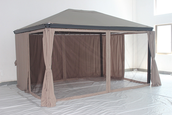 3*4*2.7M Aluminium tuinkoepel met roestvrij metalen frame en stalen dak op maat