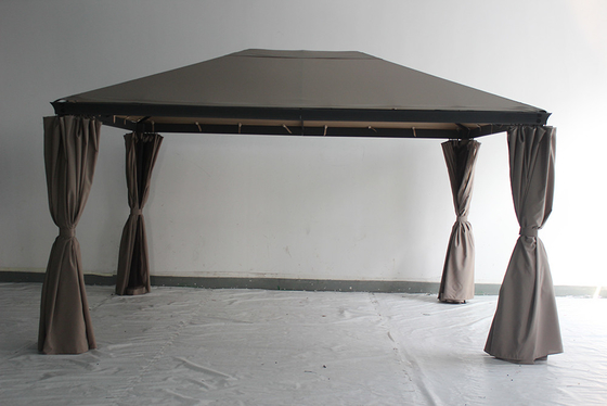 3*4*2.7M Aluminium tuinkoepel met roestvrij metalen frame en stalen dak op maat