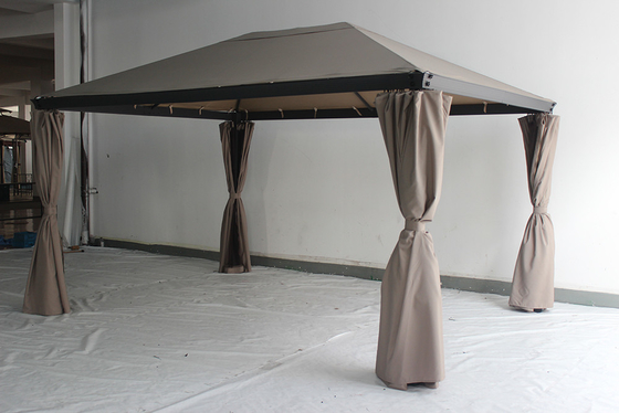 3*4*2.7M Aluminium tuinkoepel met roestvrij metalen frame en stalen dak op maat