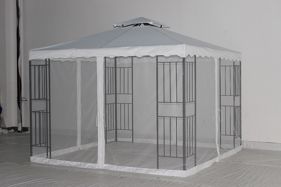 Buiten patio Hard Top tuin tent Gazebo met zijkanten staal materiaal en aanpasbaar