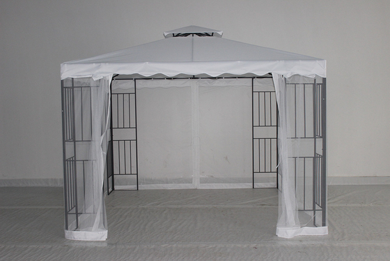 Buiten patio Hard Top tuin tent Gazebo met zijkanten staal materiaal en aanpasbaar