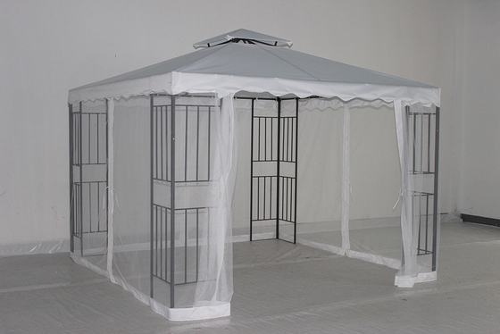 Buiten patio Hard Top tuin tent Gazebo met zijkanten staal materiaal en aanpasbaar