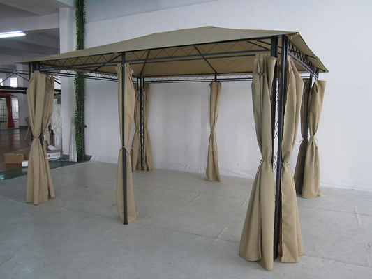 Aanpasbaar polyesterstof en opvouwbaar stalen frame buitentuin Gazebo tent