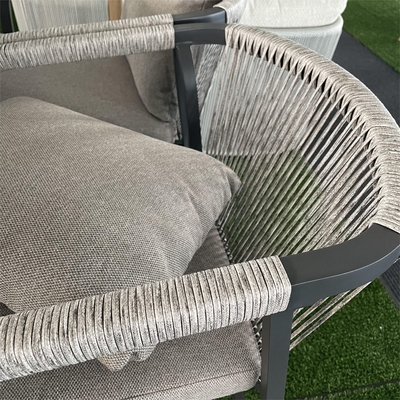 Specific Garden Set Aluminium Rattan Sofa Modern Design Style Tafel Teapoo Bistro Set