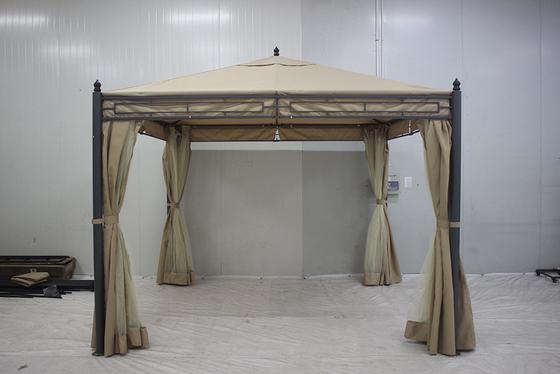Gemakkelijk te monteren tuin metalen tribune 3*3*2.75M met polyester bovendeel en zijwanden
