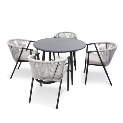 Woonkamer Aluminium Frame Outdoor Tuinmeubilair Rattan Sofa Set met Bistro Set