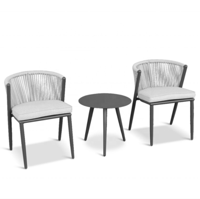 Woonkamer Aluminium Frame Outdoor Tuinmeubilair Rattan Sofa Set met Bistro Set