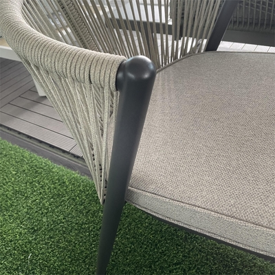 Woonkamer Aluminium Frame Outdoor Tuinmeubilair Rattan Sofa Set met Bistro Set