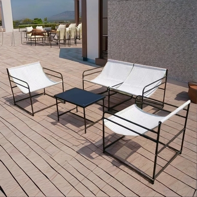 Home Bar Buitenmeubilair Set met gehard glas Tafel en muggenvrije stoel