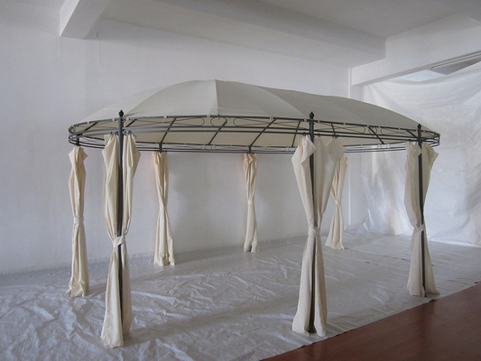 Metal Type Steel Round Outdoor Patio Garden Canopy Party Gazebo met opvouwbaar frame