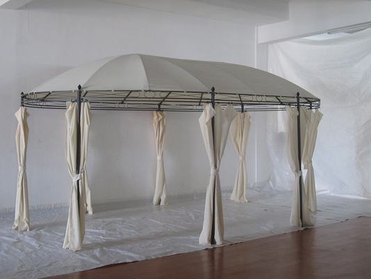 Metal Type Steel Round Outdoor Patio Garden Canopy Party Gazebo met opvouwbaar frame