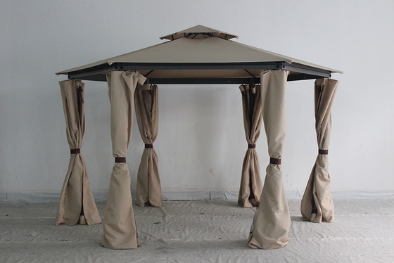 Buitenruimte Gazebo met gordijn en muggenvet 217*54*21.5cm Pakketgrootte