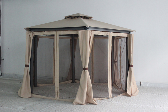 Buitenruimte Gazebo met gordijn en muggenvet 217*54*21.5cm Pakketgrootte