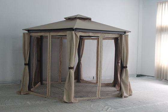 Buitenruimte Gazebo met gordijn en muggenvet 217*54*21.5cm Pakketgrootte
