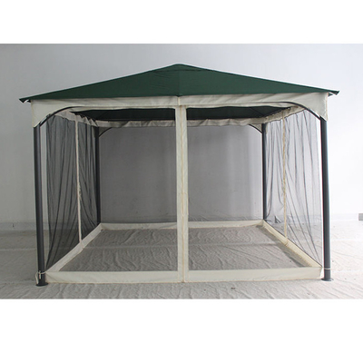 3.5*3.5*2.75M Buitenaards ijzeren paviljoen met stalen buis en duurzame polyestercoating