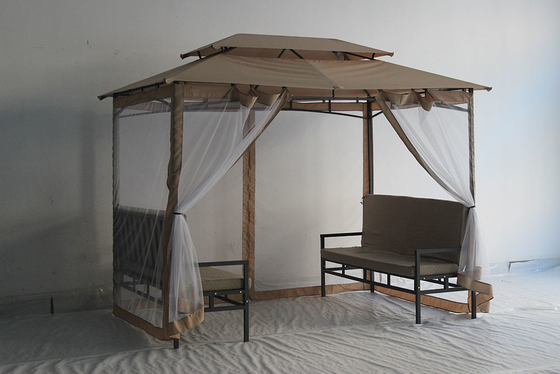 Op maat gemaakte tuin Gazebo Terras Tuin Gebruikt Waterdicht Metalen Gazebo