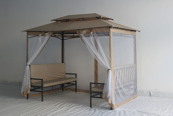 Op maat gemaakte tuin Gazebo Terras Tuin Gebruikt Waterdicht Metalen Gazebo