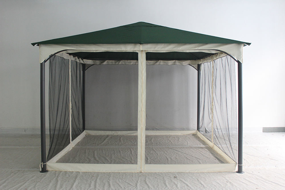 Polyester Canopy en muggennetten voor tuin Makkelijk opvouwbaar Buiten Gazebo van staal