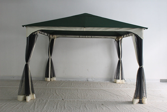 Polyester Canopy en muggennetten voor tuin Makkelijk opvouwbaar Buiten Gazebo van staal
