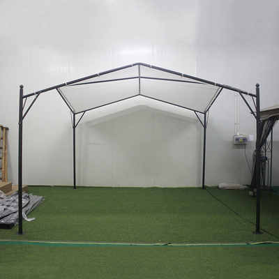 Gemakkelijk te monteren Tuinpergola Metalen vrijetijdsbesteding Eco-vriendelijke buitengas 3.5*3.5*2.7m