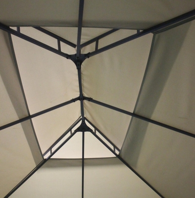 Metalen buitenkoepel voor tuin met dubbele bovenkant 3x4x2.7m Optioneel metalen type