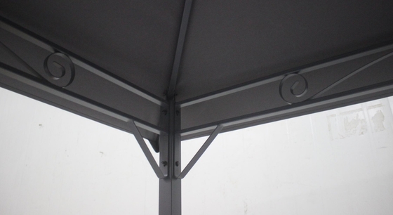 Makkelijke montage Ronde buiten patio Canopy Party Gazebo met stalen frame 3x3x2.75M