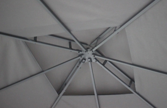 Makkelijke montage Ronde buiten patio Canopy Party Gazebo met stalen frame 3x3x2.75M