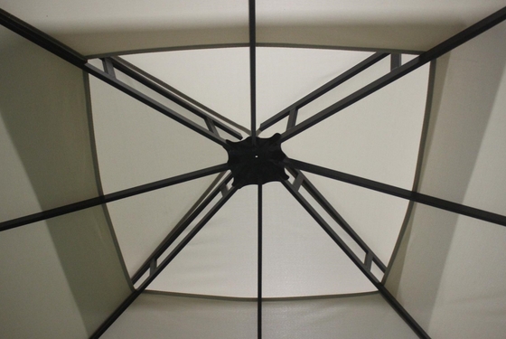 3x3x2.7M Staal buitenshuis Gazebo met dubbele bovenkant voor patio Canopy Party Outdoor Sanctuary