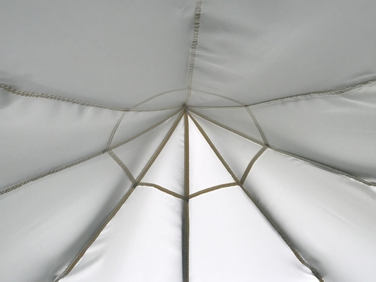 Polyesterstofmateriaal 3*2.9M Openwerk Patroon Spire High Energy Gazebo voor tuin