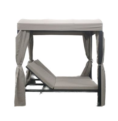 Polyesterstof 2.08*2.2*1.8M Gazebo Convertible Bed voor Veranda Achtertuin Zonnebaden