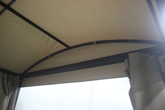 Polyesterstof 2.08*2.2*1.8M Gazebo Convertible Bed voor Veranda Achtertuin Zonnebaden