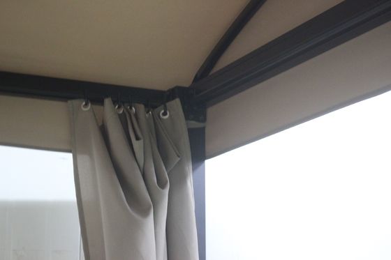 Polyesterstof 2.08*2.2*1.8M Gazebo Convertible Bed voor Veranda Achtertuin Zonnebaden