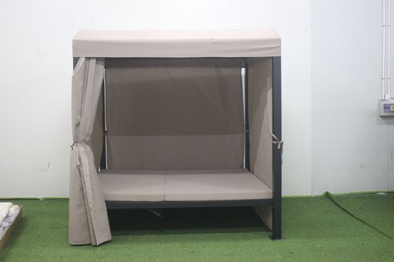 Polyesterstof 2.08*2.2*1.8M Gazebo Convertible Bed voor Veranda Achtertuin Zonnebaden