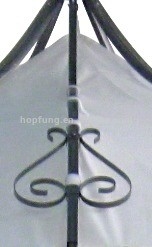 Populaire 3*3*2.65m Single Roof Garden Pergola met Decorative Luxury en Arbours Design