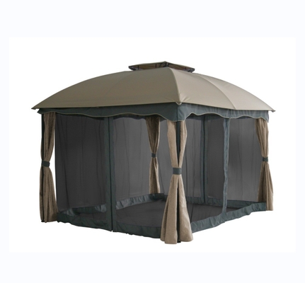 Aluminium. Frame 3x3.65x2.75M Double Toped Garden Gazebo met netten netten inbegrepen