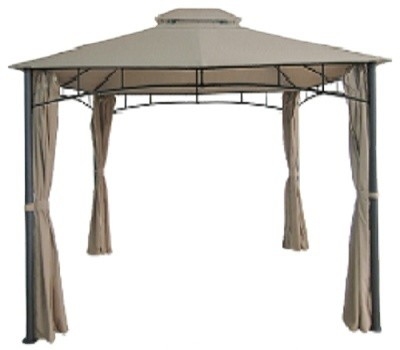 Maak een modieuze en duurzame oase met een dubbel dak metalen gazebo