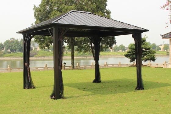3x3,65x2,57m gegalvaniseerd stalen tuinlijn Aluminium buis Gazebo voor tuinvoorzieningen
