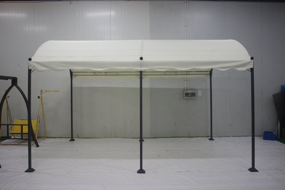PVC 3x4x2.75M Gekrompen ijzer Buiten Gazebos Bogen Arbours Pergolas Brug Voor tuin