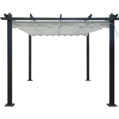 Op maat gemaakte 2.96X2.96X2.25M Tuin Gazebo met aluminium frame en verwijderbaar deksel
