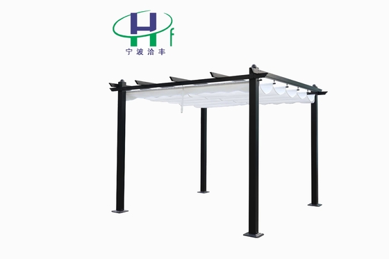 Op maat gemaakte 2.96X2.96X2.25M Tuin Gazebo met aluminium frame en verwijderbaar deksel