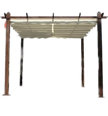 Op maat gemaakte 2.96X2.96X2.25M Tuin Gazebo met aluminium frame en verwijderbaar deksel