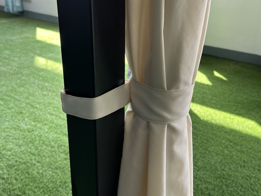 Buitentuin 3x3x2.6M Hard Top Gazebo met PVC-plaatdak Makkelijk geassembleerd en stevig