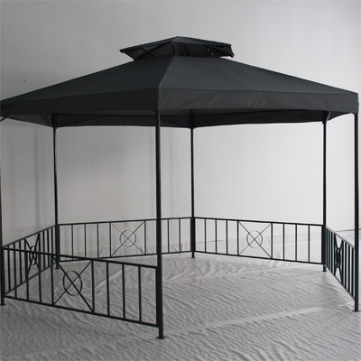 Buiten waterdicht tuinkapper Pergola met aangepaste kleuren Hexagonaal dubbel dak