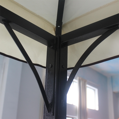Buiten waterdicht tuinkapper Pergola overhangende dakranden tent met sterk stalen frame
